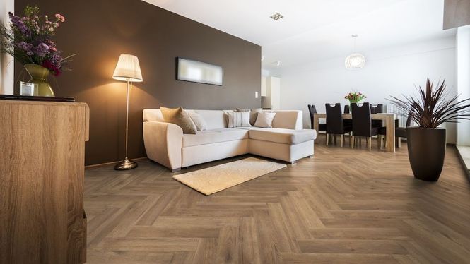 Hovedbilde Laminat Kronotex Herringbone Treviso Eik