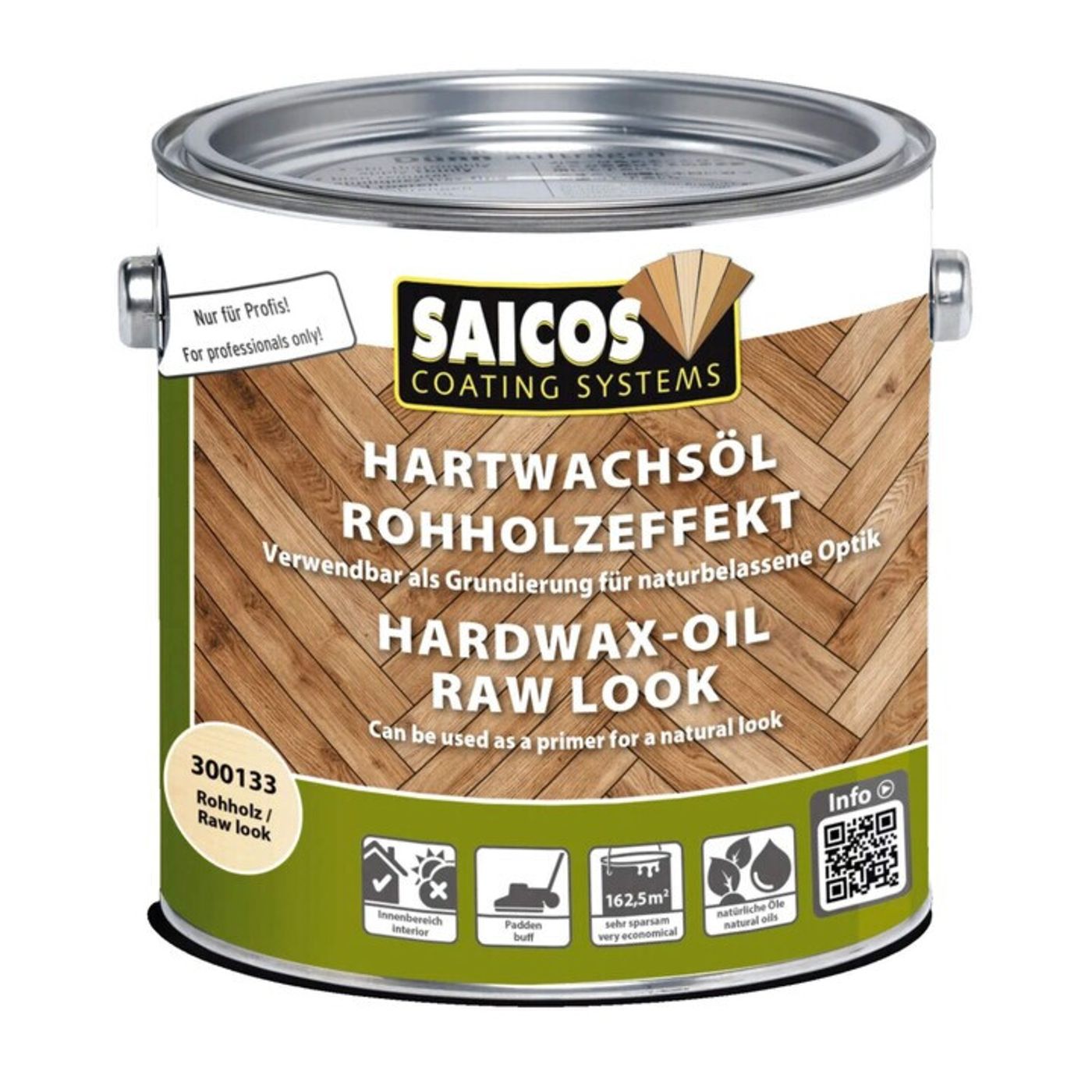 SAICOS Hardvoksolje Raw Look