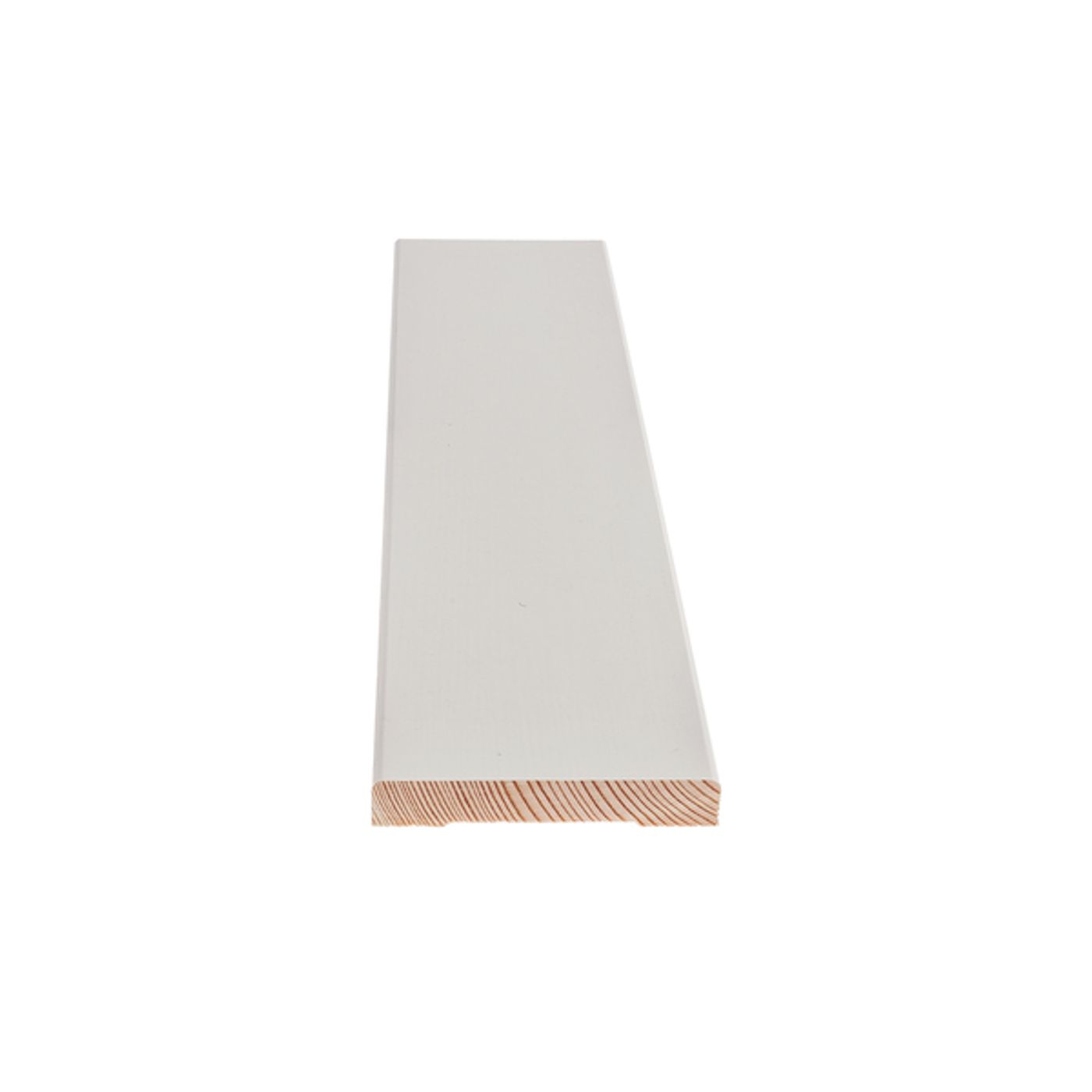 Furu Karmlist Slett Klassisk Hvit 12x70x4400